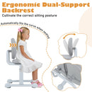 Kids Desk Chair Children Study Chair with Double Back Support and Adjustable Height