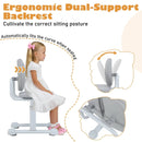 Kids Desk Chair Children Study Chair with Double Back Support and Adjustable Height by LJGDeals