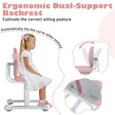 Kids Desk Chair Children Study Chair with Double Back Support and Adjustable Height