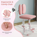 Kids Desk and Chair Set with Adjustable Height and Tilted Desktop by LJGDeals