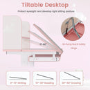 Kids Desk and Chair Set with Adjustable Height and Tilted Desktop by LJGDeals
