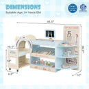 Kids Doctor Play Set Wooden Pretend Hospital Office Kit with Eye Chart Toy CT Machine by LJGDeals