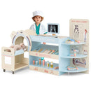 Kids Doctor Play Set Wooden Pretend Hospital Office Kit with Eye Chart Toy CT Machine by LJGDeals