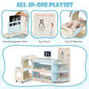Kids Doctor Play Set Wooden Pretend Hospital Office Kit with Eye Chart Toy CT Machine by LJGDeals