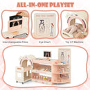Kids Doctor Play Set Wooden Pretend Hospital Office Kit with Eye Chart Toy CT Machine by LJGDeals