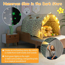 Kids Dream Bed Tent Twin Bunk Bed with Glow in the Dark Stars and Lights-Gray by LJGDeals