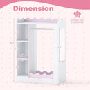 Kids Dress Up Storage with Mirror and Hanging Rack - Pink by LJGDeals