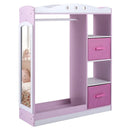 Kids Dress Up Storage with Full Length Mirror - Pink by LJGDeals