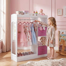 Kids Dress Up Storage with Full Length Mirror - Pink by LJGDeals
