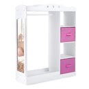 Kids Dress Up Storage with Full Length Mirror - Pink by LJGDeals