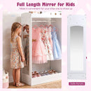 Kids Dress Up Storage with Full Length Mirror - Pink by LJGDeals