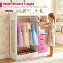 Kids Dress Up Storage with Full Length Mirror - Pink by LJGDeals