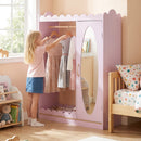Kids Dress Up Storage Cabinet with Full Length Mirror - Pink