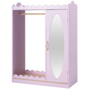 Kids Dress Up Storage Cabinet with Full Length Mirror - Pink by LJGDeals