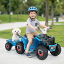 6V Kids Electric ATV Quad Car with Detachable Trailer