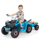 6V Kids Electric ATV Quad Car with Detachable Trailer by LJGDeals