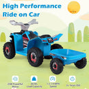 6V Kids Electric ATV Quad Car with Detachable Trailer by LJGDeals