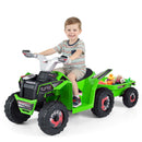 6V Kids Electric ATV Quad Car with Detachable Trailer