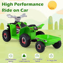 6V Kids Electric ATV Quad Car with Detachable Trailer by LJGDeals