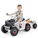 6V Kids Electric ATV Quad Car with Detachable Trailer by LJGDeals