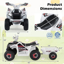 6V Kids Electric ATV Quad Car with Detachable Trailer by LJGDeals