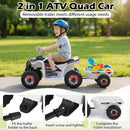 6V Kids Electric ATV Quad Car with Detachable Trailer by LJGDeals