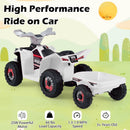 6V Kids Electric ATV Quad Car with Detachable Trailer by LJGDeals