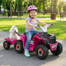 6V Kids Electric ATV Quad Car with Detachable Trailer by LJGDeals