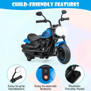 Kids Electric Motorcycle with Training Wheels and LED Headlights by LJGDeals