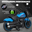 Kids Electric Motorcycle with Training Wheels and LED Headlights by LJGDeals