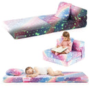 Kids Folding Sofa Bed Floor Mattress Glow in the Dark with Pillow by LJGDeals