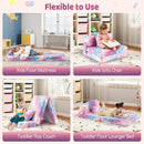 Kids Folding Sofa Bed Floor Mattress Glow in the Dark with Pillow by LJGDeals