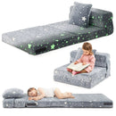 Kids Folding Sofa Bed Floor Mattress Glow in the Dark with Pillow by LJGDeals