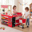 Kids Grocery Store Playset Wooden Pretend Play Supermarket with Shopping Cart by LJGDeals