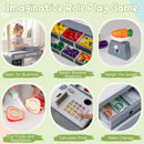 Kids Grocery Store Playset Wooden Pretend Play Supermarket with Shopping Cart by LJGDeals