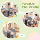 Kids Grocery Store Playset Wooden Pretend Play Supermarket with Shopping Cart by LJGDeals