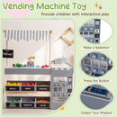 Kids Grocery Store Playset Wooden Pretend Play Supermarket with Shopping Cart