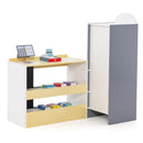 Kids Grocery Store Playset with Cash Register POS Machine-Gray by LJGDeals