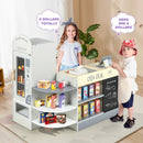 Kids Grocery Store Playset with Cash Register POS Machine-Gray by LJGDeals