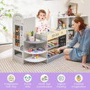 Kids Grocery Store Playset with Cash Register POS Machine-Gray by LJGDeals