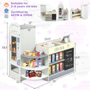 Kids Grocery Store Playset with Cash Register POS Machine-Gray by LJGDeals