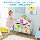 Kids House-shaped Bookshelf with 2 Storage Bins for Kids Room Playroom-White by LJGDeals