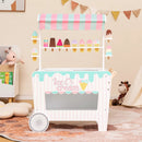 Kids Ice Cream Cart Playset with Display Rack and Accessories by LJGDeals
