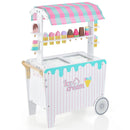 Kids Ice Cream Cart Playset with Display Rack and Accessories by LJGDeals