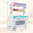 Kids Ice Cream Cart Playset with Display Rack and Accessories by LJGDeals