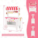 Ice Cream Cart Playset with Display Rack and Accessories by LJGDeals