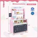 Kids Ice Cream Shop Playset with 27 Accessories - Ages 3+
