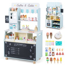 Kids Ice Cream Shop Playset with 27 Accessories - Ages 3+