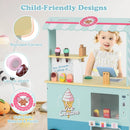Kids Ice Cream Truck Pretend Play Set for Toddlers with Vending Machine by LJGDeals