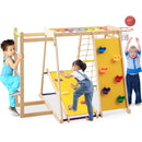 Kids Indoor Playground 6-in-1 Jungle Gym for 3-14 Years Olds